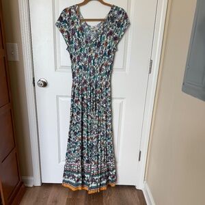 Soft Surroundings Kara Dress Paisley Print Misses L